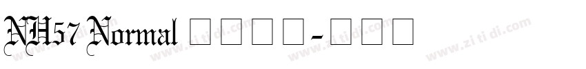 NH57 Normal 语言英文字体转换